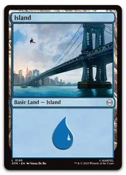 Island (0195) #195 (NM) Spider-Man SPM Magic MTG - Image 1