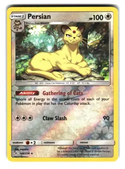 Persian 148/214 Reverse Holo Unbroken Bonds Pokemon Card NM - Image 1