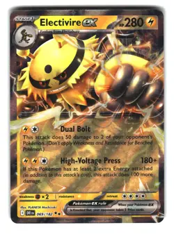 Electivire ex 069/182 Ultra Rare Pokemon Card NM - Image 1