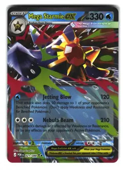Mega Starmie ex 021/088 Ultra Rare Holo Pokemon Card NM - Image 1