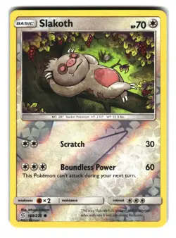 Slakoth 168/236 Reverse Holo Unified Minds Pokemon Card NM - Image 1