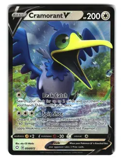 Cramorant V 054/072 Holo Shining Fates Pokemon Card NM - Image 1