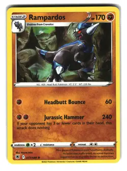 Rampardos 077/189 Holo Pokemon Card - Image 1