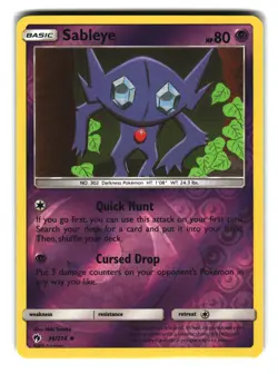 Sableye 96/214 Reverse Holo Rare Unbroken Bonds Pokemon NM - Image 1