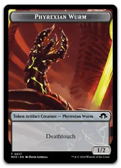 Phyrexian Wurm Token (0017) #17 (NM) Modern Horizons 3 MH3 Magic MTG - Image 1