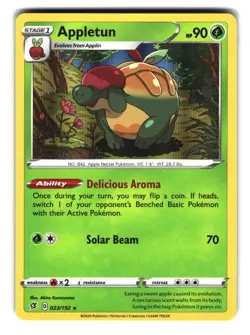 Appletun 023/192 Non Holo Rebel Clash Pokemon Card - Image 1