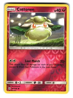 Cottonee 147/236 Reverse Holo Cosmic Eclipse Pokemon NM - Image 1