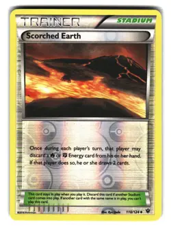 Scorched Earth 110/124 Trainer Stadium Pokemon Card - Image 1