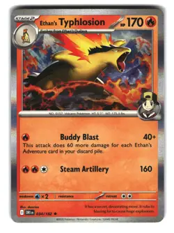 Ethan’s Typhlosion 034/182 Holo Pokemon Card - Image 1