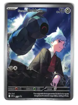 Steven’s Beldum SVP 207 Black Star Promo Holo Pokemon Card NM - Image 1