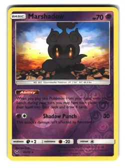 Marshadow 45/73 Holo Shining Legends Pokemon Card NM - Image 1