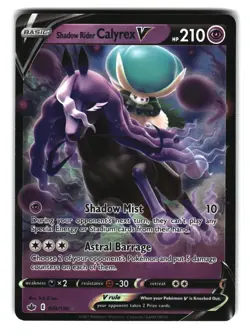 Shadow Rider Calyrex V 074/198 Holo Chilling Reign Pokemon Card NM - Image 1