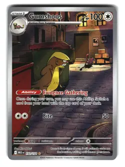 Gumshoos 153/132 Illustration Rare Pokemon Card NM - Image 1