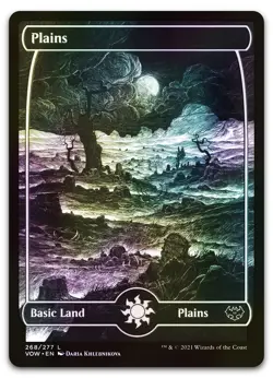 Plains (268) #268 (Foil) (NM) Crimson Vow VOW Magic MTG - Image 1