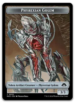 Phyrexian Golem Token #32 (NM) Modern Horizons 3 MH3 Magic MTG - Image 1