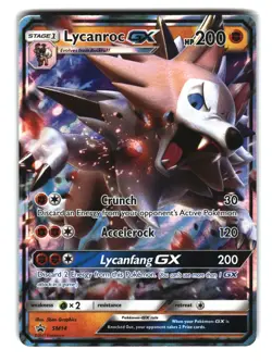 Lycanroc GX SM14 Black Star Promo Pokemon Card - Image 1