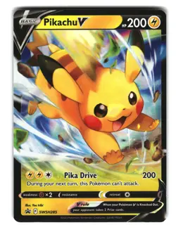 Pikachu V SWSH285 Holo Promo Pokemon Card - Image 1