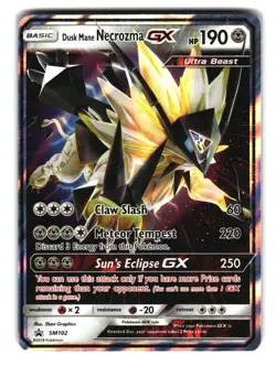 Dusk Mane Necrozma GX SM102 Black Star Promo Pokemon Card - Image 1