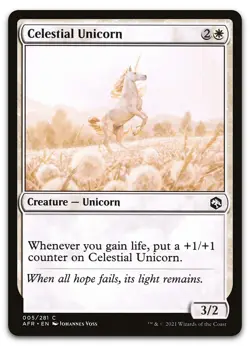 Celestial Unicorn #5 (NM) Forgotten Realms AFR Magic MTG - Image 1