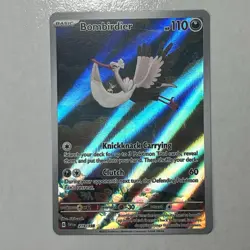 Pokemon TCG Scarlet & Violet Base Set BOMBIRDIER Illustration Rare Holo 219/198 - Image 1