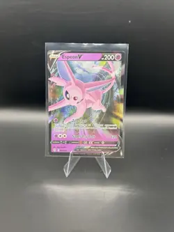 Espeon V 064/203 Holo Evolving Skies Pokemon LP - Image 1
