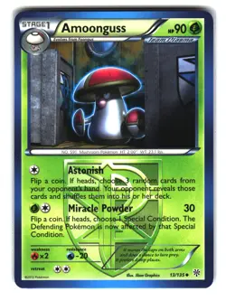Amoonguss Reverse Holo Rare 13/135 Plasma Storm English Pokemon Card - Image 1