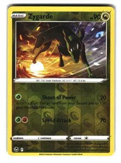 Zygarde 134/195 Reverse Holo Rare Pokemon Silver Tempest NM - Image 1