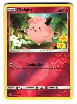 Clefairy 132/214 Reverse Holo Unbroken Bonds Pokemon NM - Image 1