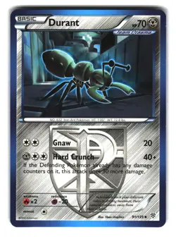 Durant 91/135 Reverse Holo Rare Team Plasma Pokemon Plasma Storm NM - Image 1