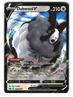 Dubwool V SWSH049 Holo Rare Promo Pokemon NM - Image 1
