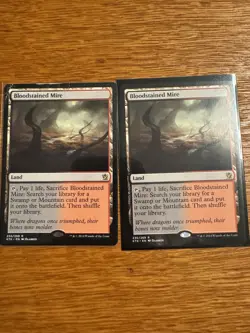 MTG Bloodstained Mire x2 Khans of Tarkir 230/269 Regular Rare NM - Image 1