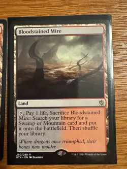 MTG Bloodstained Mire x2 Khans of Tarkir 230/269 Regular Rare NM - Image 2