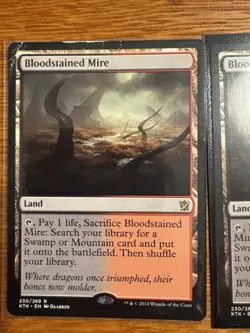 MTG Bloodstained Mire x2 Khans of Tarkir 230/269 Regular Rare NM - Image 3
