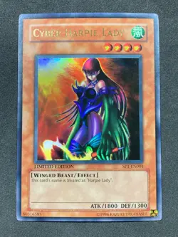 Yu-Gi-Oh! LIMITED EDITION Cyber Harpie Lady #SP1-EN001 - MP/LP - Image 1