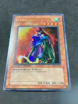 Yu-Gi-Oh! LIMITED EDITION Cyber Harpie Lady #SP1-EN001 - MP/LP - Image 2