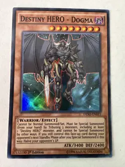 Yugioh - Destiny HERO - Dogma - Super - 1st - DESO-EN011 - NM - Image 1