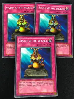 YUGIOH STATUE OF THE WICKED PGD-046 1ST SUPER X3 (MP) - Image 1