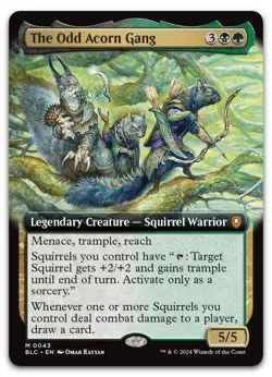 The Odd Acorn Gang (Extended Art) #43 (NM) Bloomburrow BLC Magic MTG - Image 1