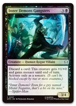 Inner Demons Gangsters #57 (Foil) (NM) Spider-Man SPM Magic MTG - Image 1