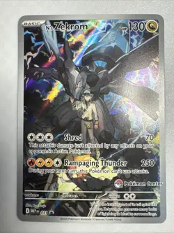 N’s Zekrom Pokemon Center Stamped Promo 31 Ascended Heroes ETB TCG Card NM - Image 1