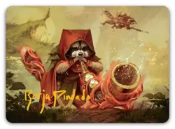 Raccoon Rallier Art Card (Gold-Stamped Signature) #20 NM Bloomburrow Magic MTG - Image 1