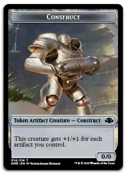 Construct Token #14 (NM) Dominaria Remastered DMR Magic MTG - Image 1