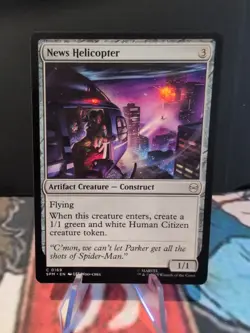 NM News Helicopter, MTG, Marvel's Spider-Man, Magic the Gathering, 169 - Image 1