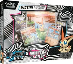 Pokemon TCG Black Bolt & White Flare Unova Victini Illustration Collection Box - Image 1