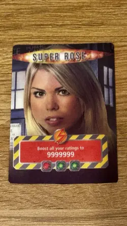 Doctor Who Battles In Time SUPER ROSE 2006 Rare Gold Rose Card Golden Ticket Ext - Image 1