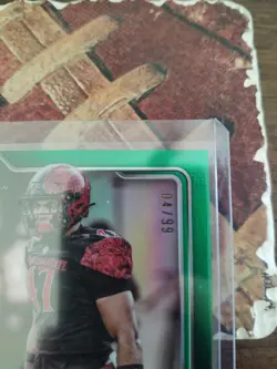 Trey White 2025 Bowman U Chrome 1st Green Refractor Auto 4/99 Texas Tech SDSU - Image 2