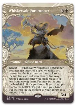 Whiskervale Forerunner (Showcase) #301 (NM) Bloomburrow BLB Magic MTG - Image 1