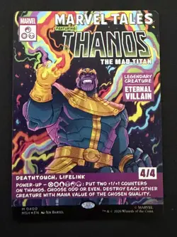 MTG Marvel Super Heroes Thanos, the Mad Titan #400 FOIL - Image 1