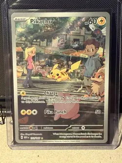 Pikachu 173/165 Illustration Rare 151 Pokemon Holo NM/M - Image 1