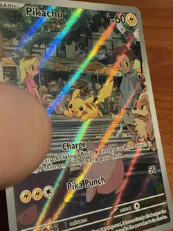 Pikachu 173/165 Illustration Rare 151 Pokemon Holo NM/M - Image 4